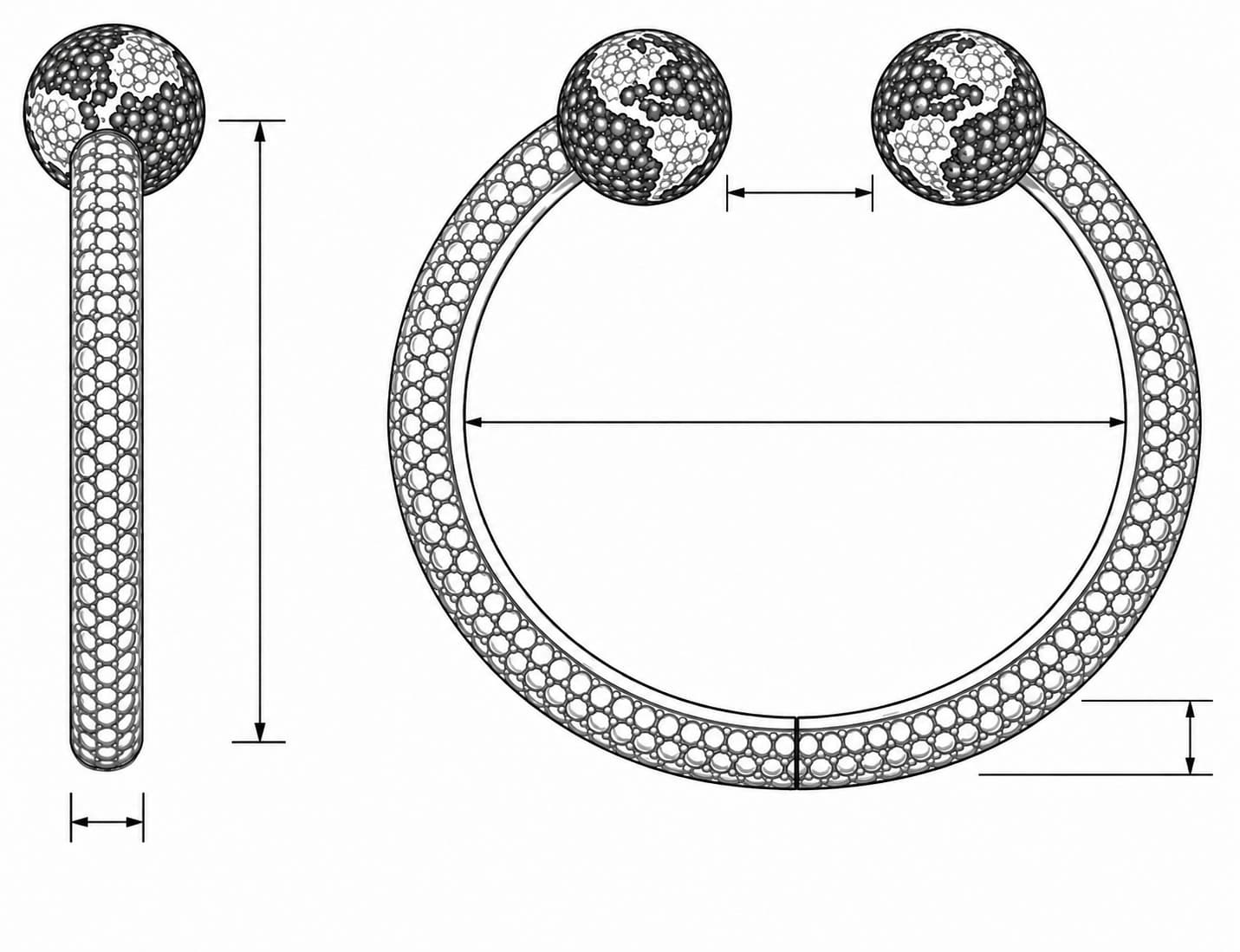 Global Bracelet design drawing.
